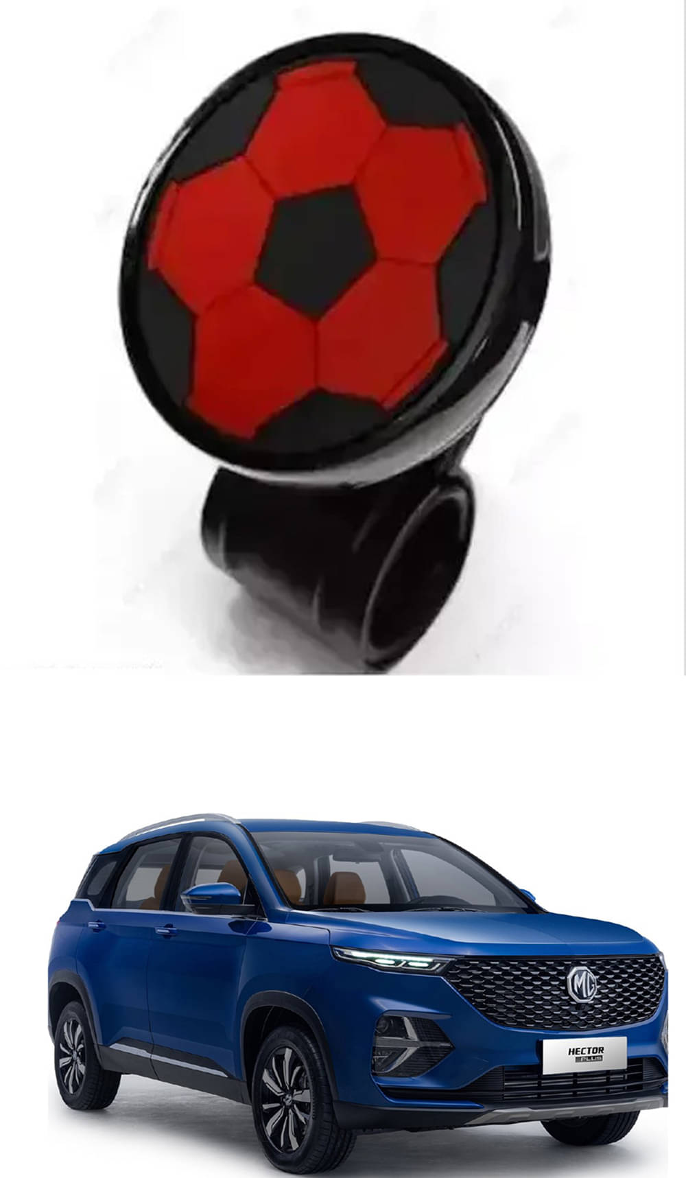 Car Steering Knob ABS Quality (Ball Design) Best Product For MG Hector Plus     			Car Steering Knob ABS Quality (Ball Design) Best Product For MG Hector Plus