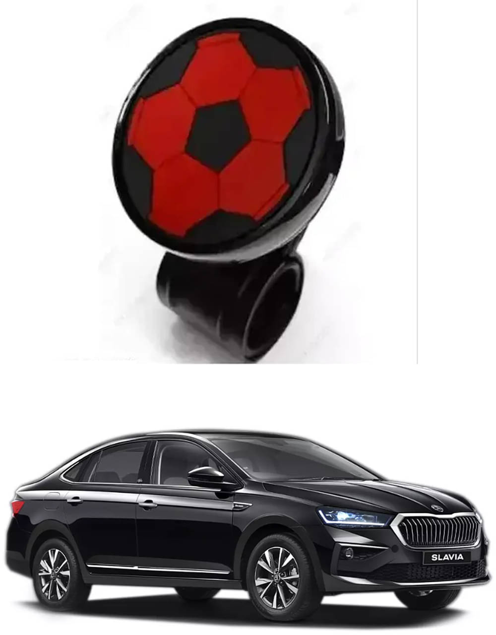 Car Steering Knob ABS Quality (Ball Design) Best Product For Skoda Slavia     			Car Steering Knob ABS Quality (Ball Design) Best Product For Skoda Slavia