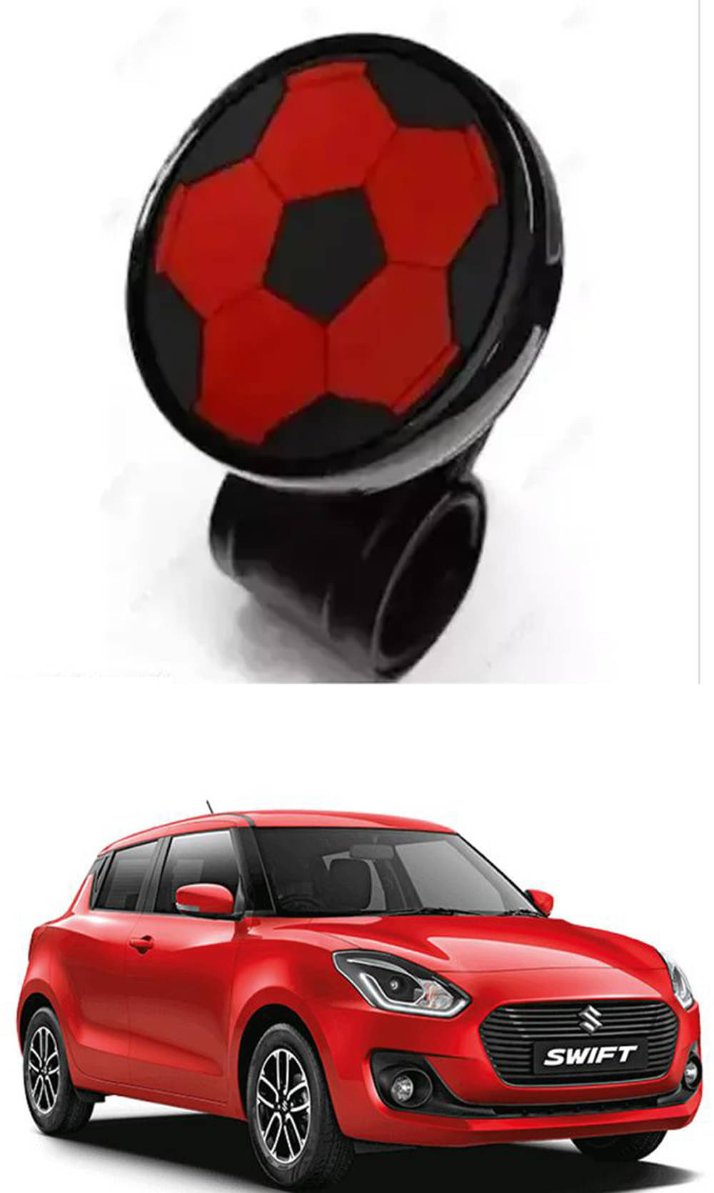 Car Steering Knob ABS Quality (Ball Design) Best Product For Maruti Suzuki Swift     			Car Steering Knob ABS Quality (Ball Design) Best Product For Maruti Suzuki Swift