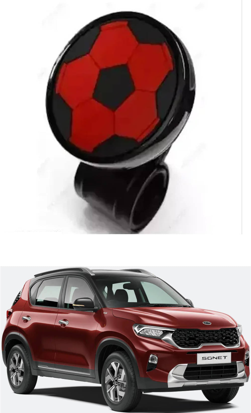 Car Steering Knob ABS Quality (Ball Design) Best Product For Kia Sonet Car Steering Knob ABS Quality (Ball Design) Best Product For Kia Sonet