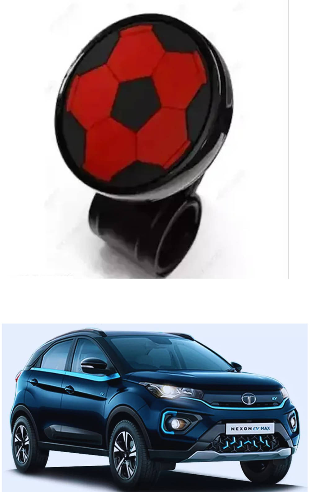     			Car Steering Knob ABS Quality (Ball Design) Best Product For Tata Nexon EV