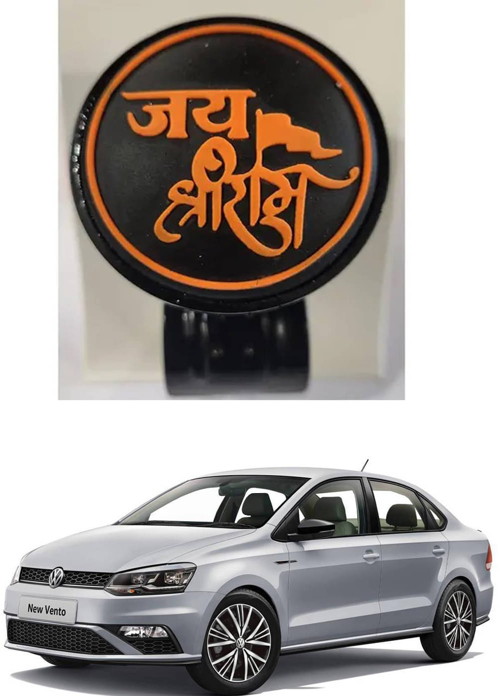 Car Steering Knob (JAI SHRI RAM) For Volkswagen Vento Car Steering Knob (JAI SHRI RAM) For Volkswagen Vento