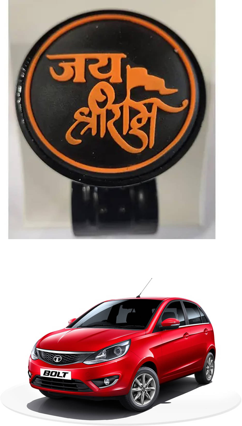 Car Steering Knob (JAI SHRI RAM) For Tata Bolt Car Steering Knob (JAI SHRI RAM) For Tata Bolt