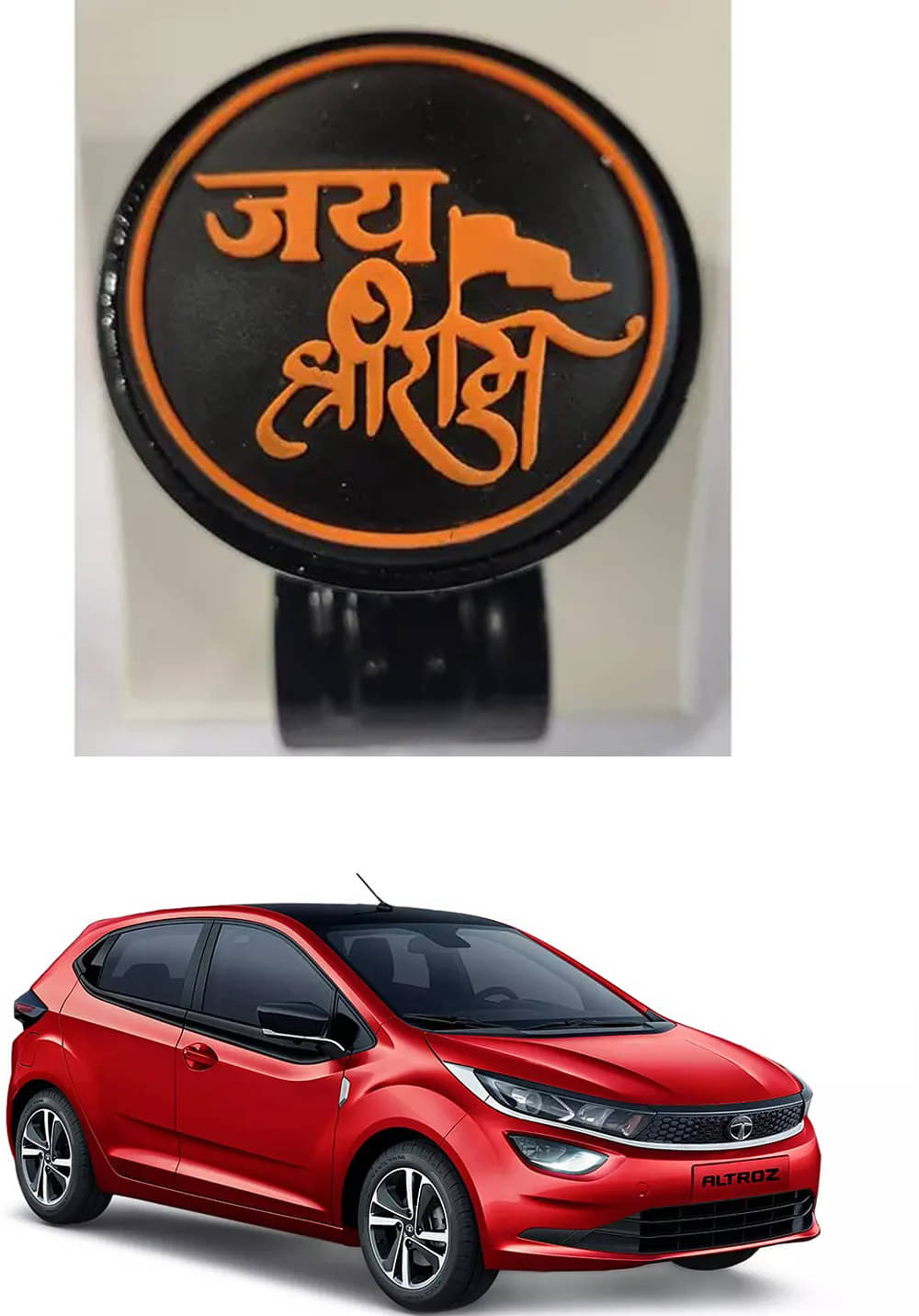 Car Steering Knob (JAI SHRI RAM) For Tata Altroz Car Steering Knob (JAI SHRI RAM) For Tata Altroz
