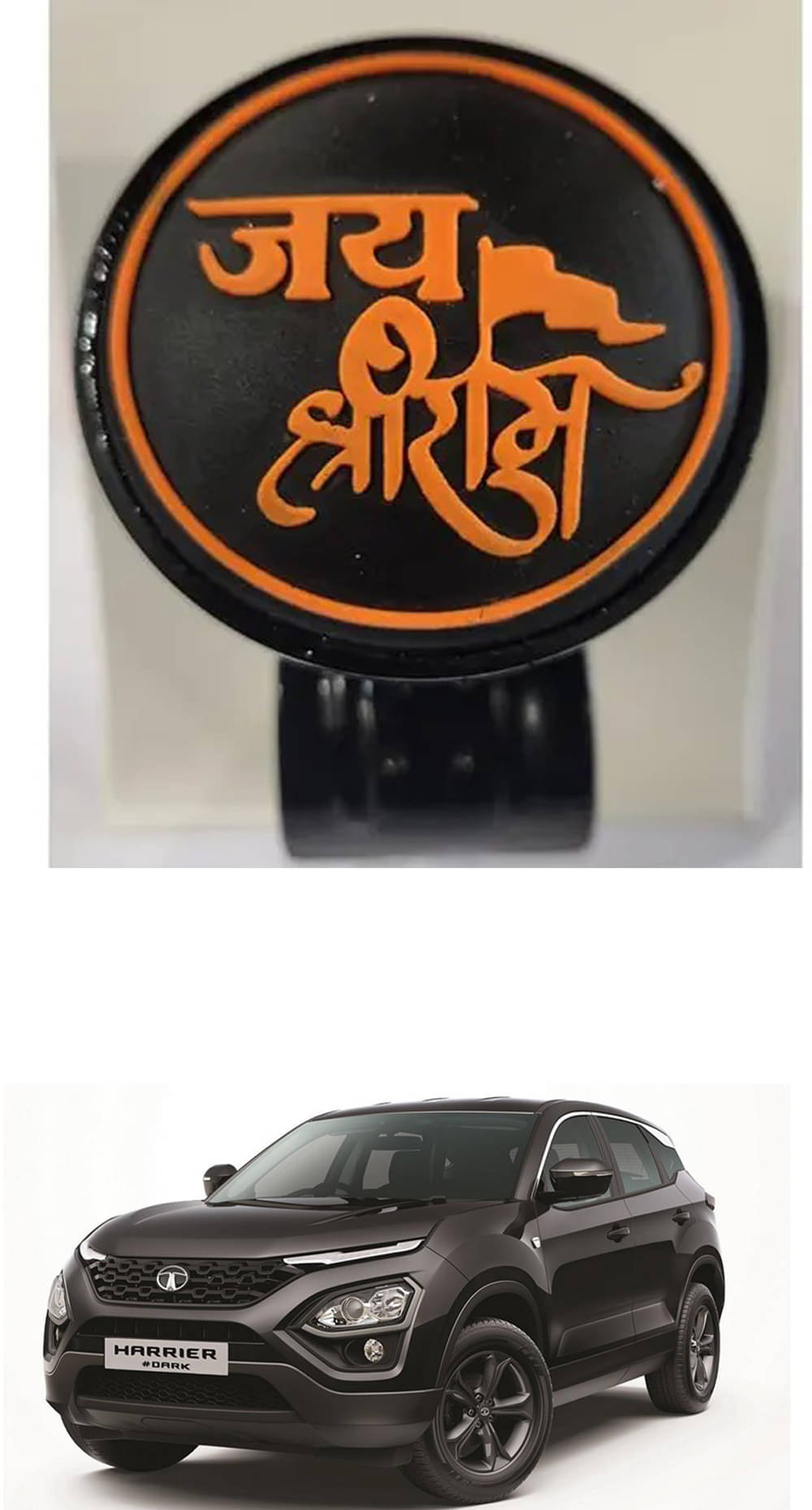 Car Steering Knob (JAI SHRI RAM) For Tata Harrier Car Steering Knob (JAI SHRI RAM) For Tata Harrier
