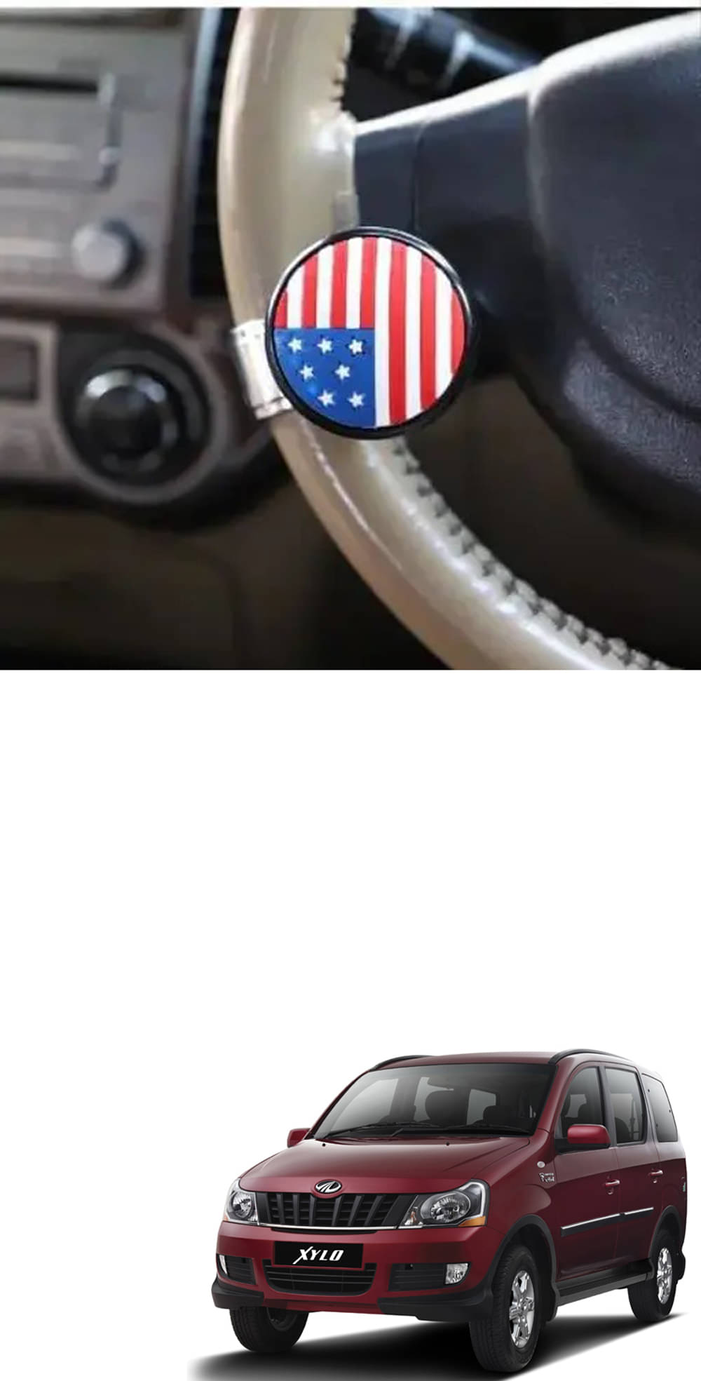 Car USA Flag Knob (Pack Of 1) For Mahindra Xylo Car USA Flag Knob (Pack Of 1) For Mahindra Xylo