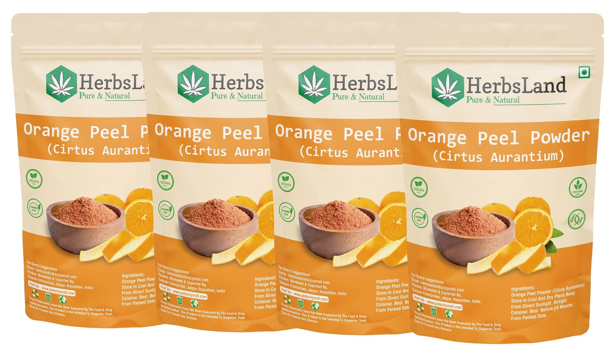    			HerbsLand Deep Cleansing Scrub & Exfoliators For Men & Women ( Pack of 4 )
