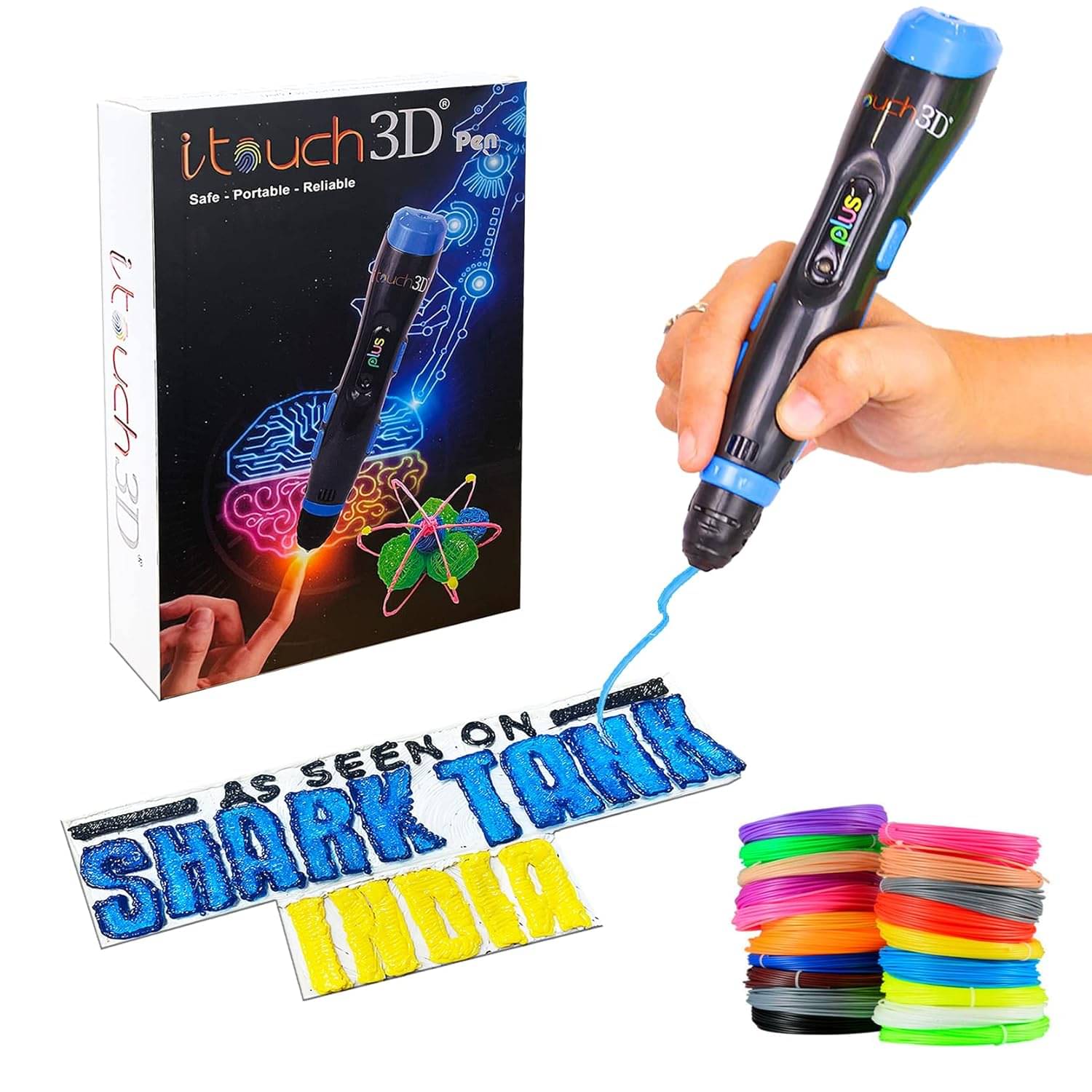     			Itouch plus 3D Penl with 20 in1-5m Filaments for art & Craft, education and designning