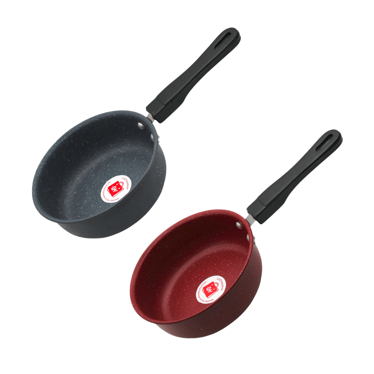     			LAZYWINDOW Hard Anodised Non-Stick Sauce Pan ( Pack of 1 )