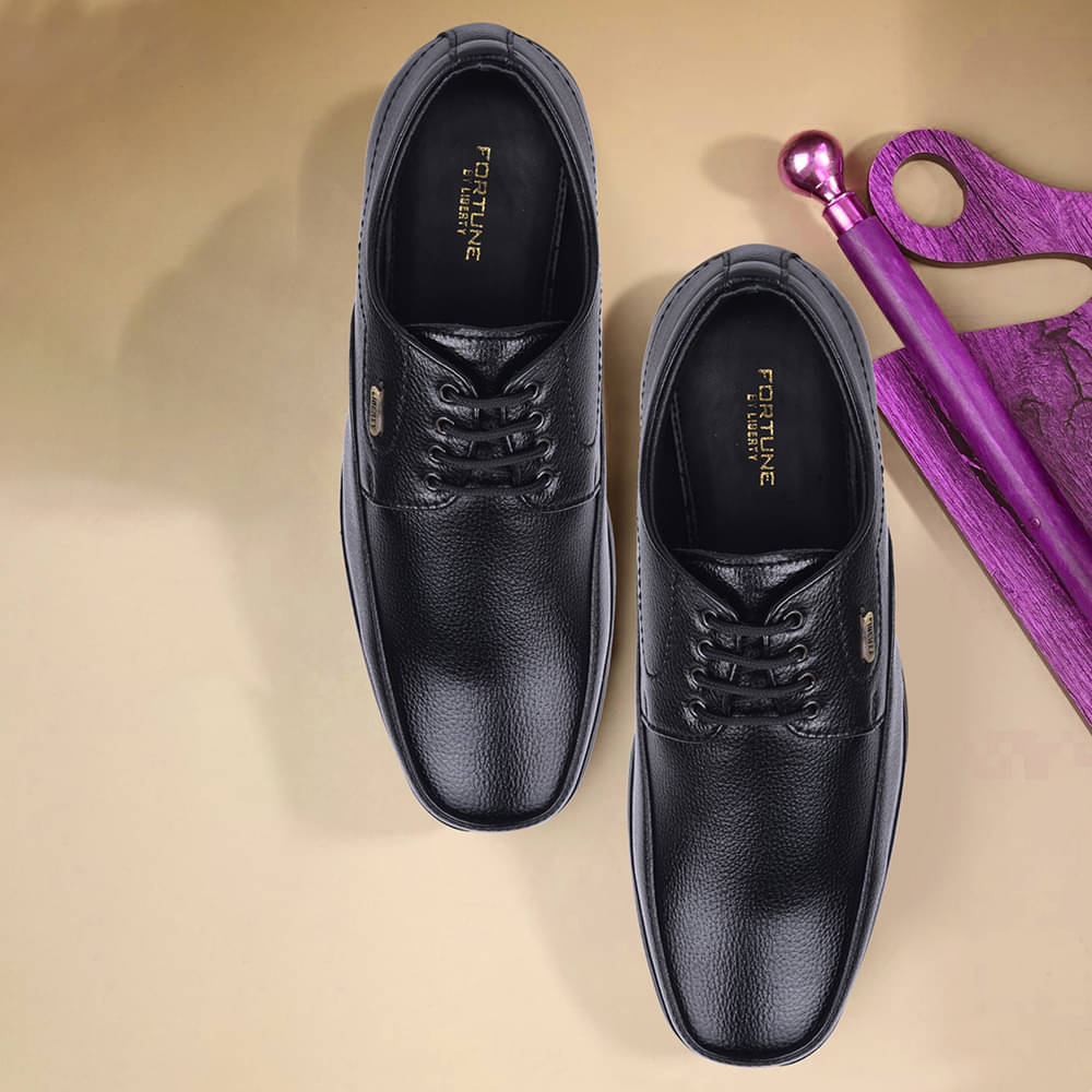     			Liberty Black Men's Derby Formal Shoes