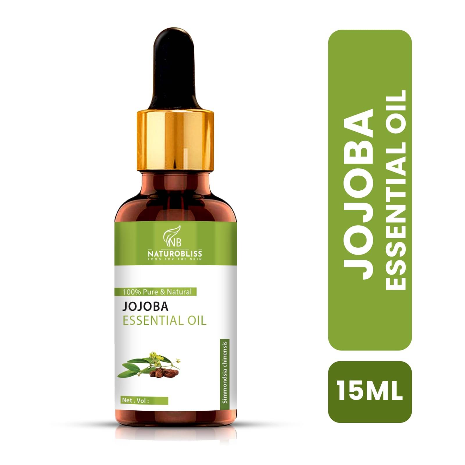 NaturoBliss Jojoba Essential Oil With Dropper 15 mL ( Pack of 1 ) NaturoBliss Jojoba Essential Oil With Dropper 15 mL ( Pack of 1 )