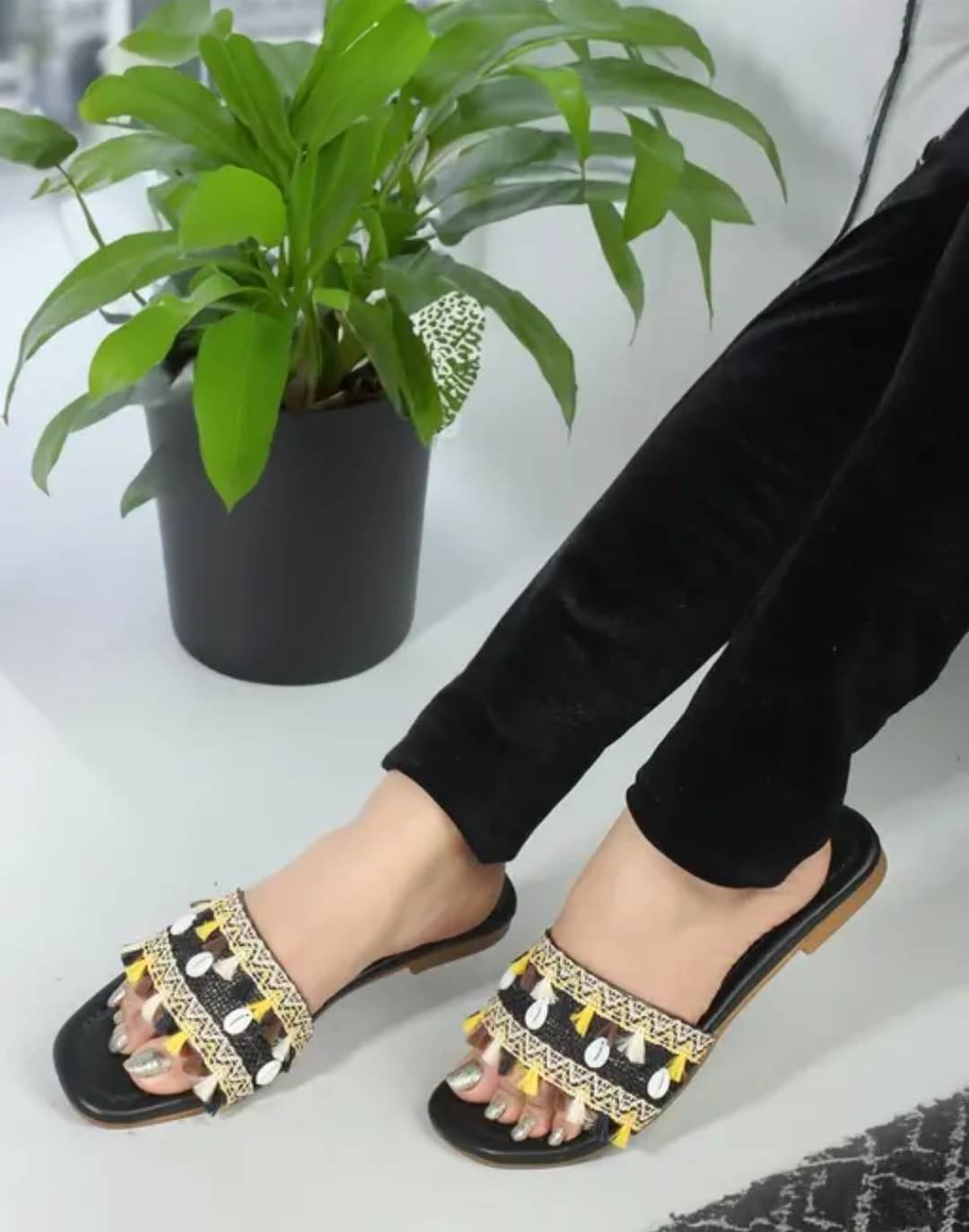     			Paduki Black Women's Flats