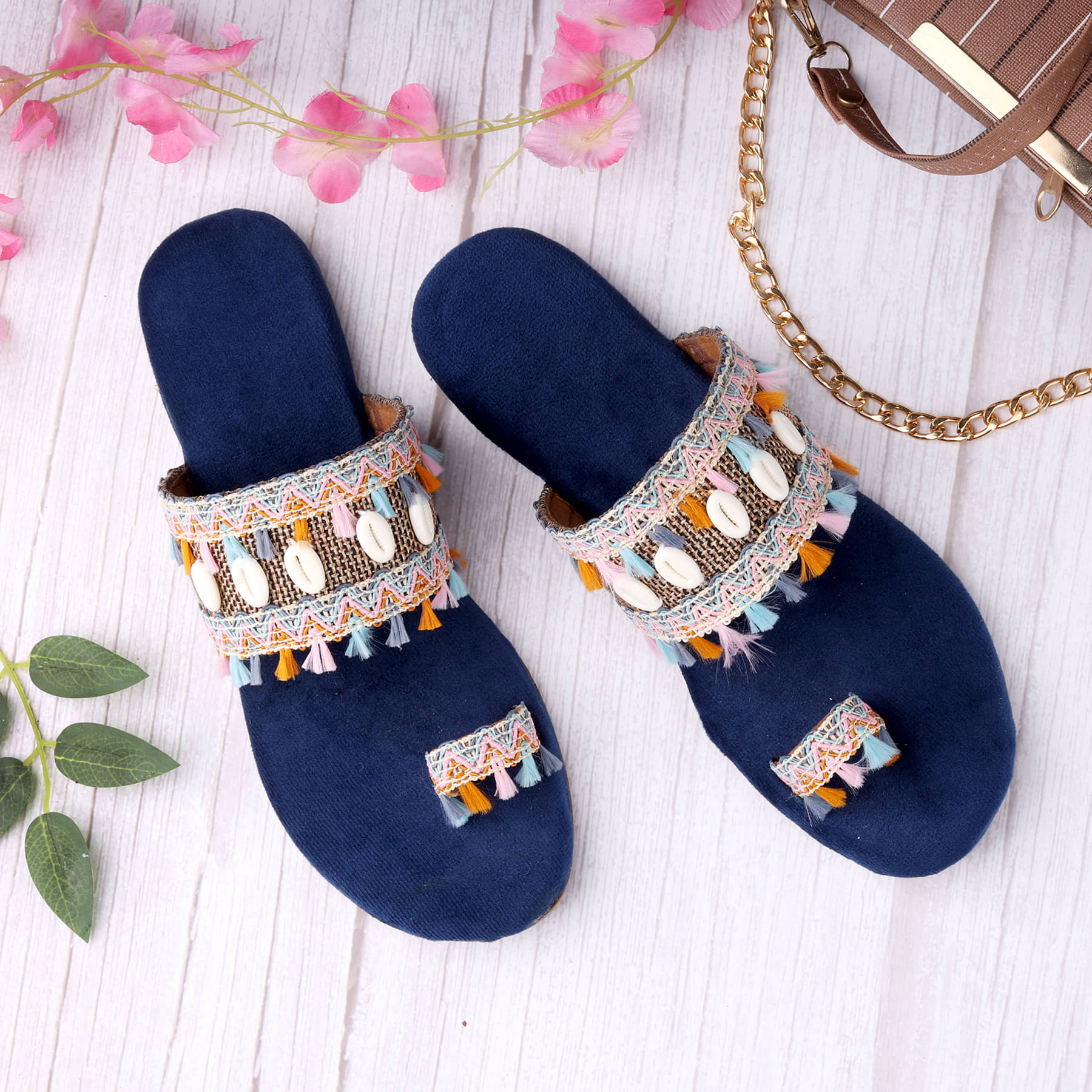     			Paduki Blue Women's Flats