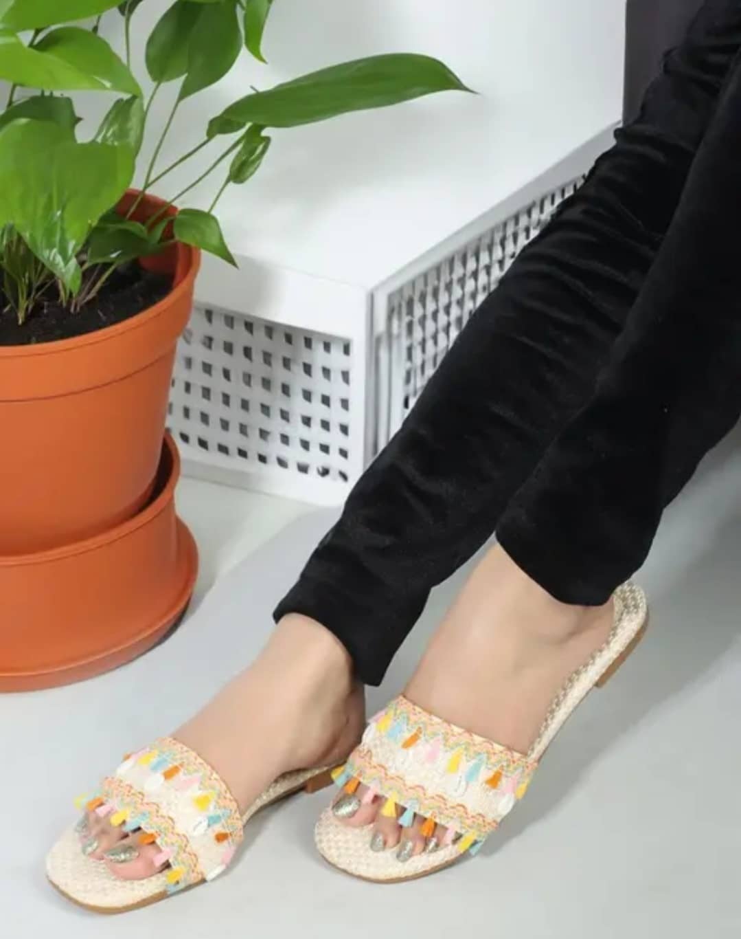 Paduki Off White Women's Flats