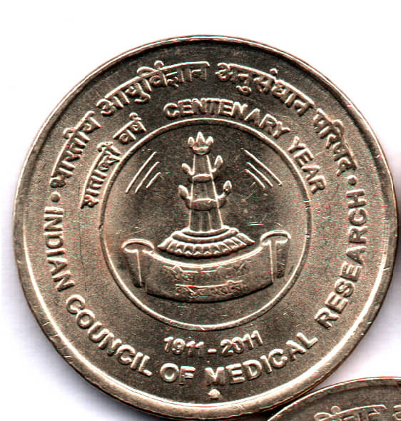 RAJACOINS- 5 / FIVE RS / RUPEE /RUPEES VERY RARE BRASS U.N.C. INDIAN COUNCIL OF MEDICAL RESEARCH – CENTENARY YEAR (1 PCS) COMMEMORATIVE COLLECTIBLE- U.N.C. RAJACOINS- 5 / FIVE RS / RUPEE /RUPEES VERY RARE BRASS U.N.C. INDIAN COUNCIL OF MEDICAL RESEARCH – CENTENARY YEAR (1 PCS) COMMEMORATIVE COLLECTIBLE- U.N.C.