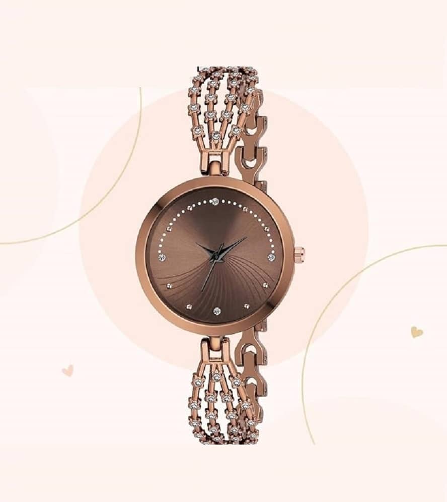 Renaissance Traders Brown Metal Analog Womens Watch