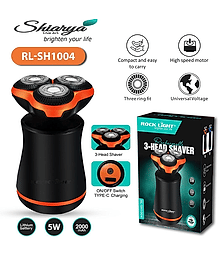 Shiarya SH1004 Electric Rotary Shaver ( Orange, Blue )
