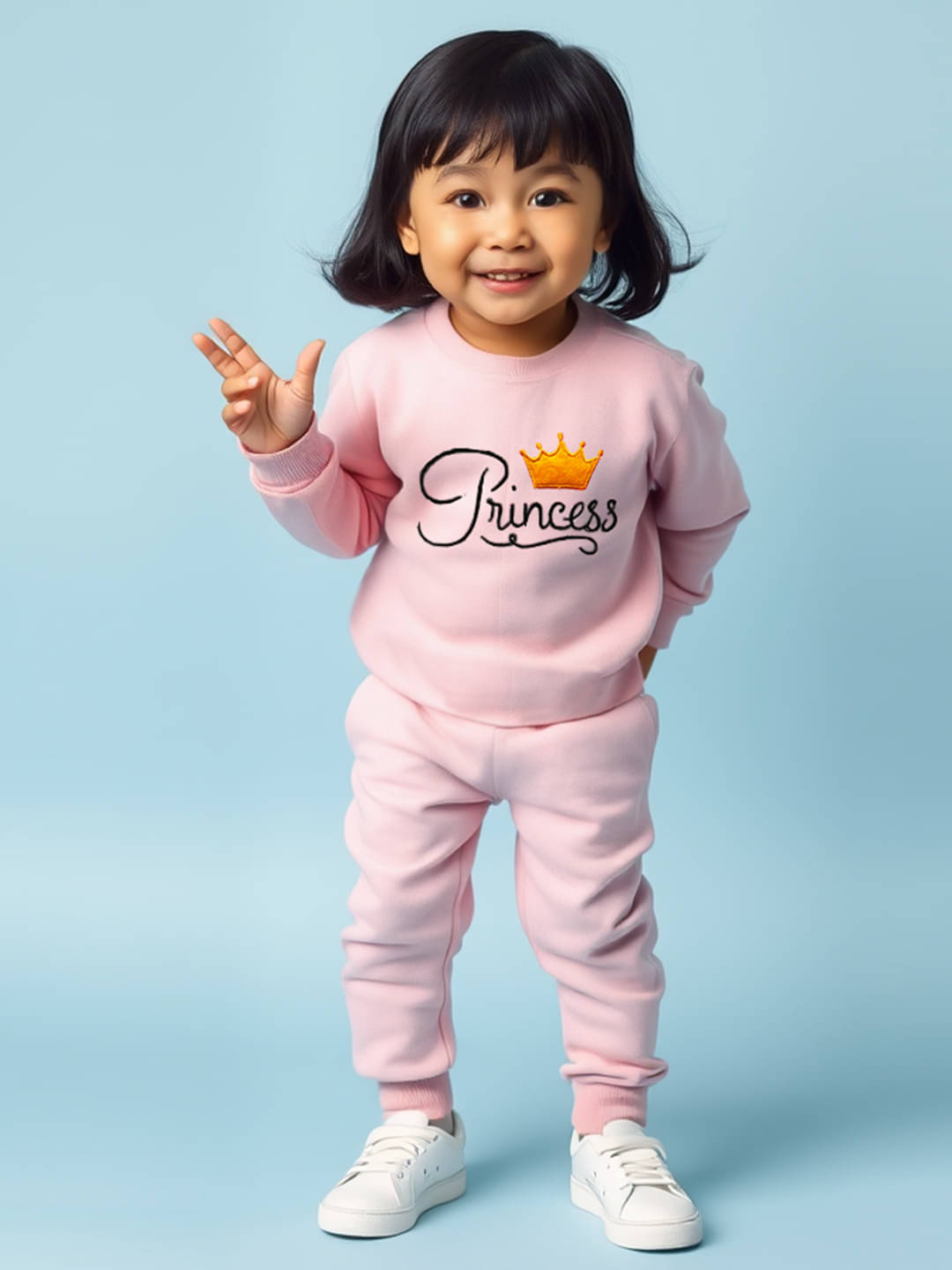 Trampoline Pink Fleece Baby Girl Sweatshirts & Trouser ( Pack of 1 ) Trampoline Pink Fleece Baby Girl Sweatshirts & Trouser ( Pack of 1 )