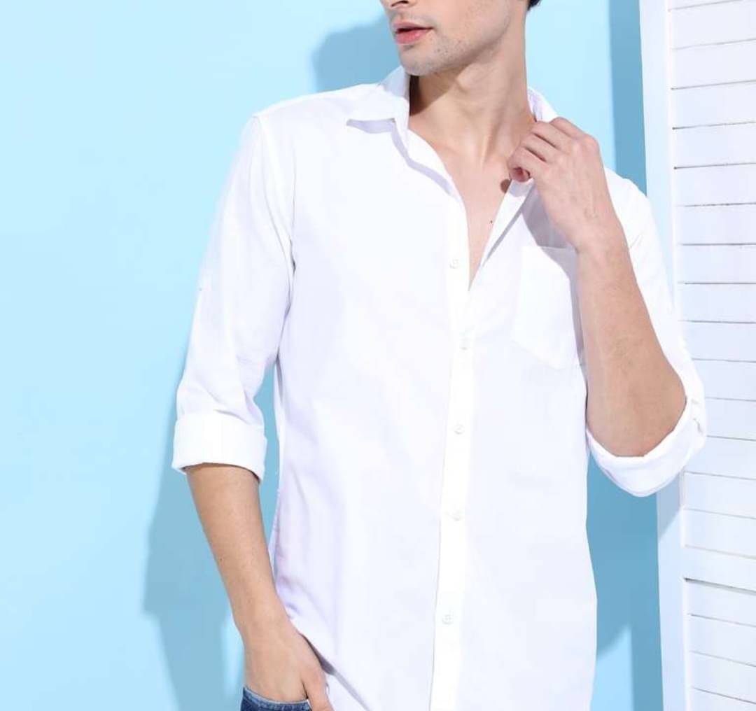 Wiz Excel Cotton Blend Regular Fit Full Sleeves Men's Formal Shirt - White ( Pack of 1 ) Wiz Excel Cotton Blend Regular Fit Full Sleeves Men's Formal Shirt - White ( Pack of 1 )