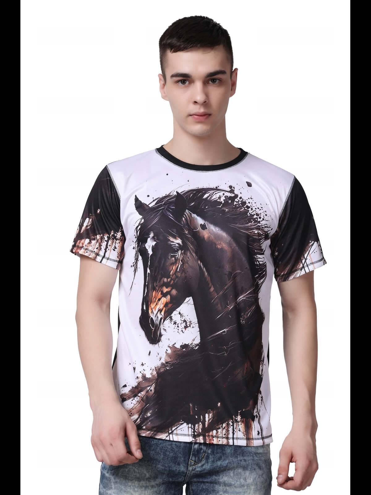 yellow tree Polyester Regular Fit Printed Half Sleeves Men's Round T-Shirt - Multicolor ( Pack of 1 ) yellow tree Polyester Regular Fit Printed Half Sleeves Men's Round T-Shirt - Multicolor ( Pack of 1 )