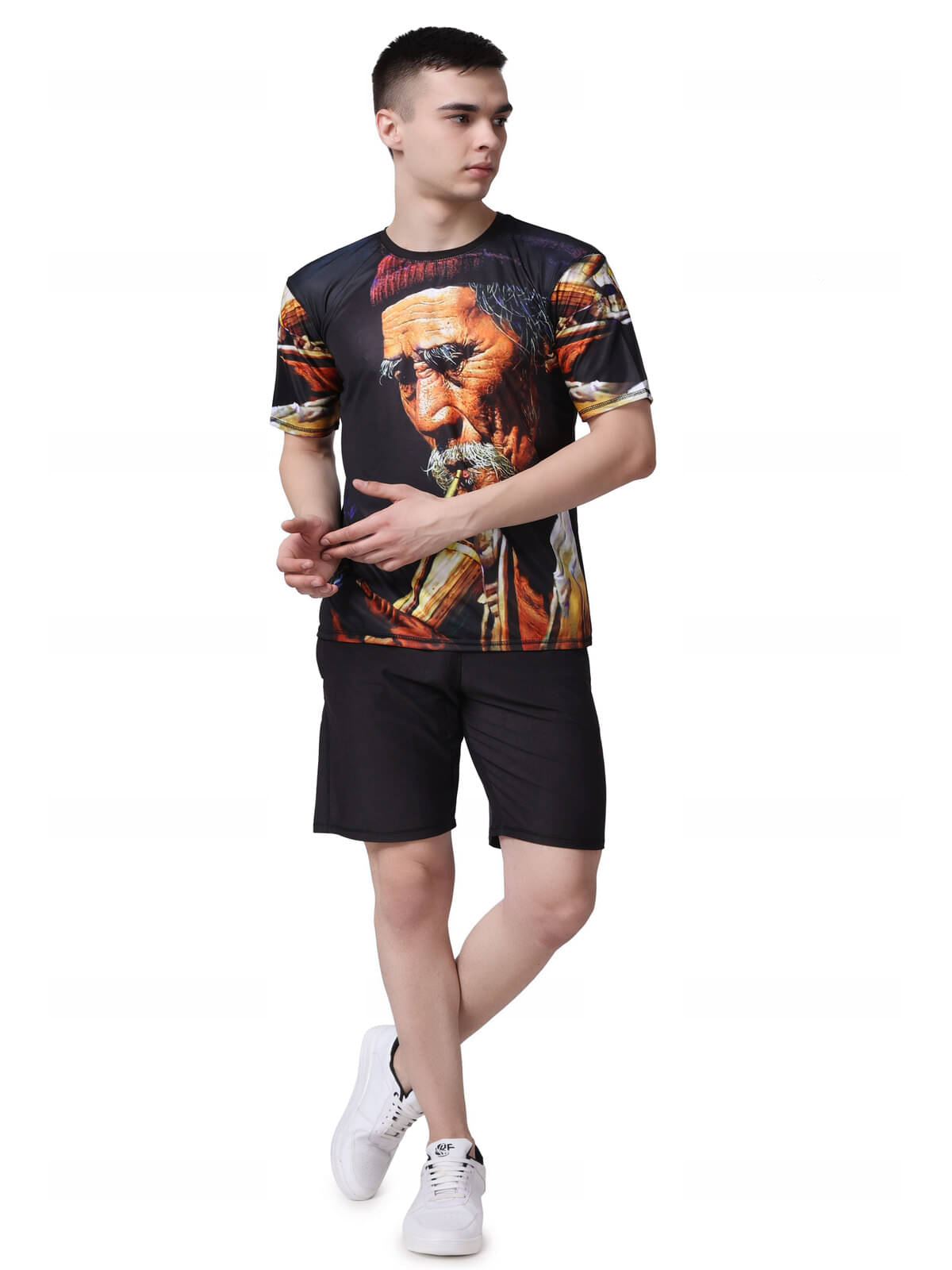 yellow tree Pack of 1 Polyester Regular Fit Men's T-Shirt ( Multicolor ) yellow tree Pack of 1 Polyester Regular Fit Men's T-Shirt ( Multicolor )