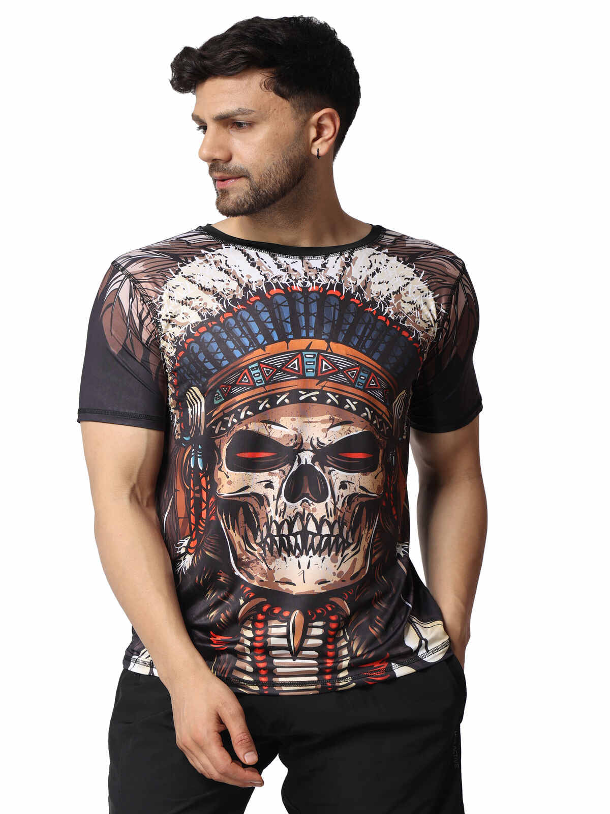 yellow tree Polyester Regular Fit Printed Half Sleeves Men's Round T-Shirt - Multicolor ( Pack of 1 ) yellow tree Polyester Regular Fit Printed Half Sleeves Men's Round T-Shirt - Multicolor ( Pack of 1 )
