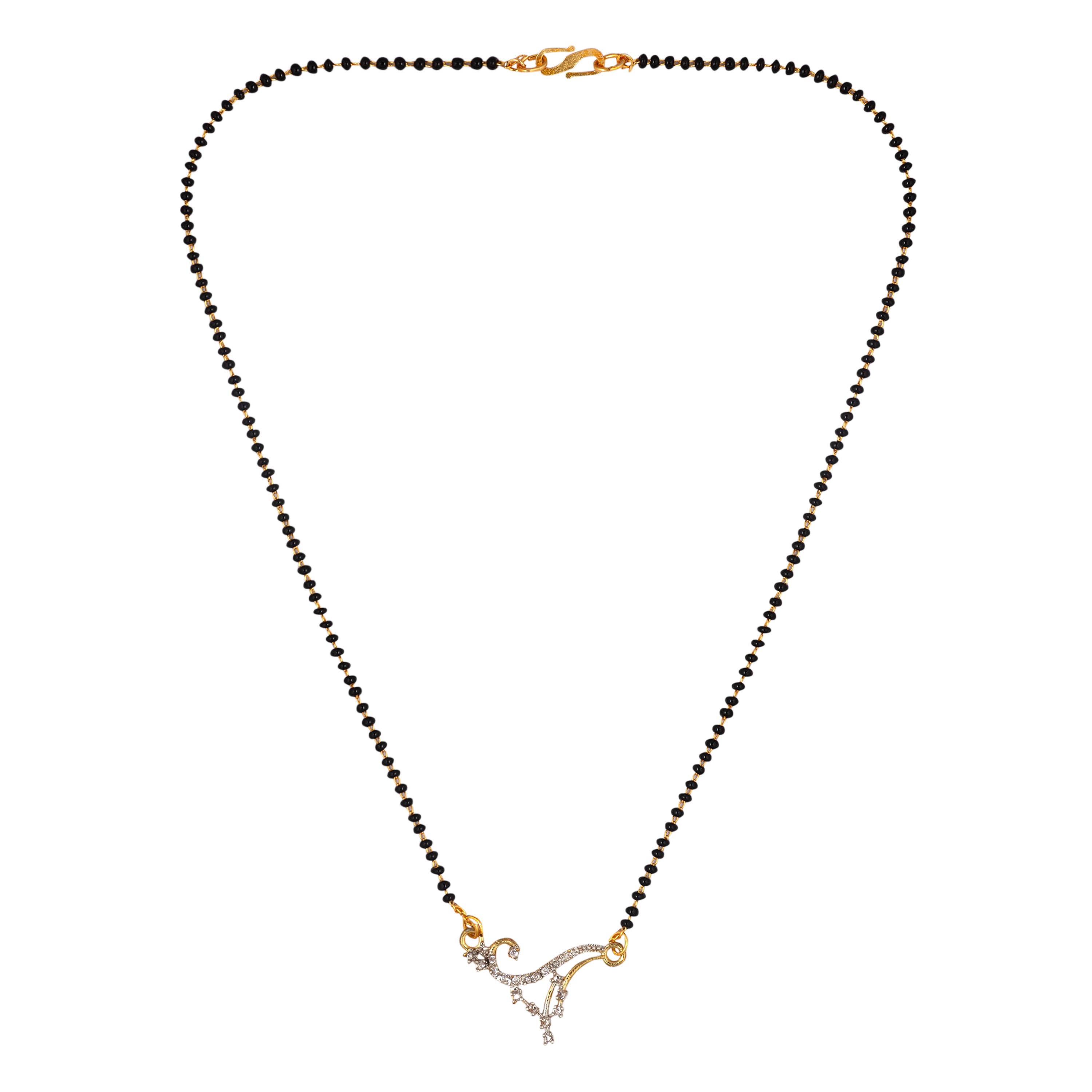 AanyaCentric Golden Mangalsutra ( Pack of 1 ) AanyaCentric Golden Mangalsutra ( Pack of 1 )