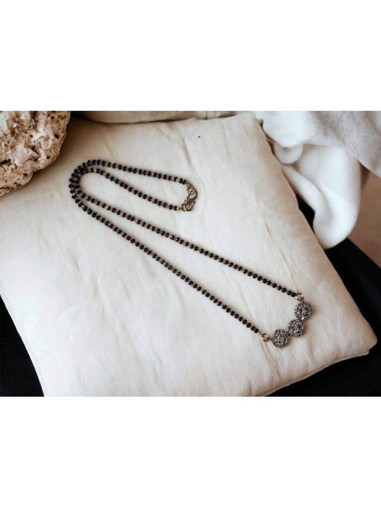     			AanyaCentric Golden Mangalsutra ( Pack of 1 )