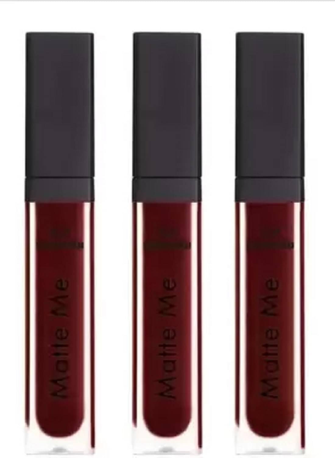     			BLUSHIS Long Lasting Maroon Matte Lipstick (Pack of 3)
