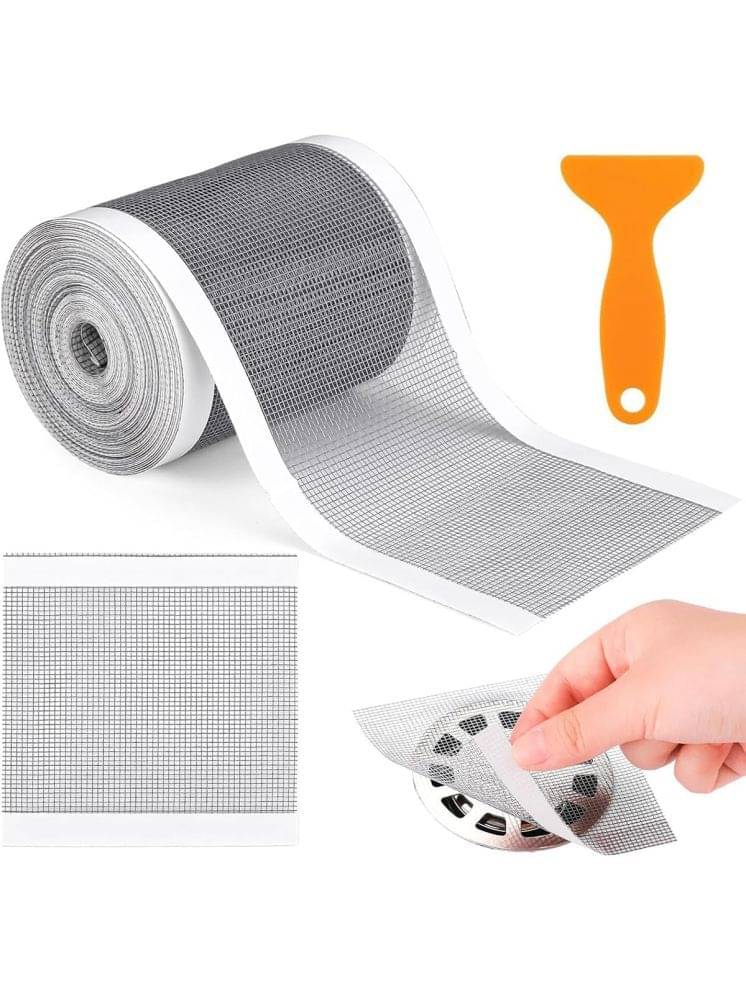 Bhavyta Drain Hair Catcher Mesh roll Drain Cleaner Pad Disposable Drain Hair Catcher 100 Bhavyta Drain Hair Catcher Mesh roll Drain Cleaner Pad Disposable Drain Hair Catcher 100