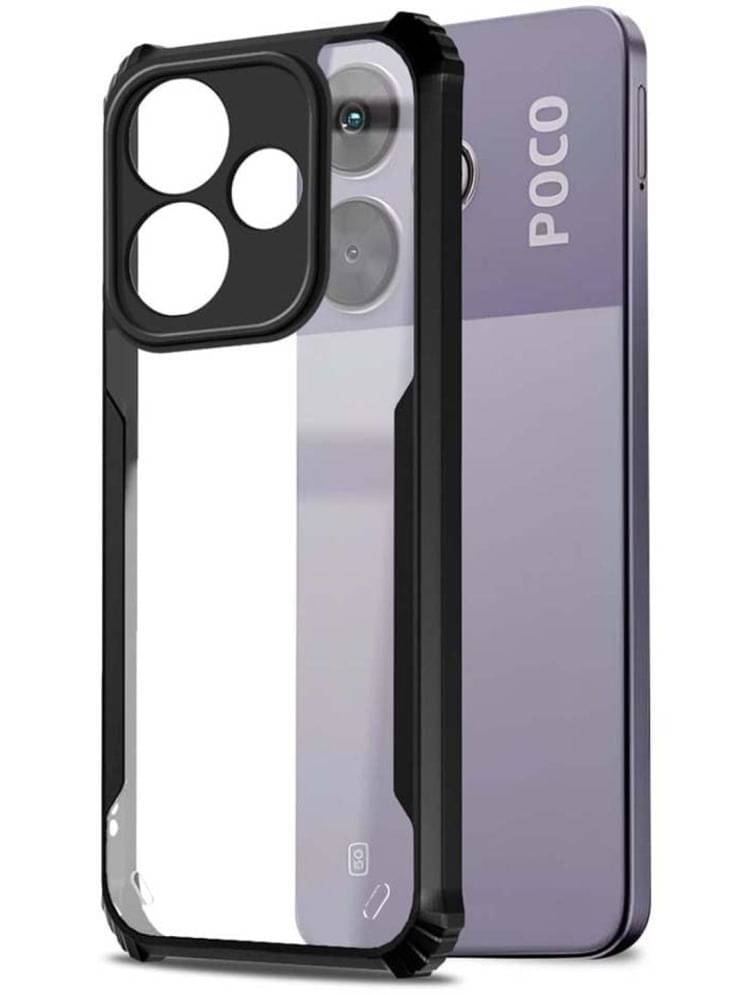 Case Vault Covers Hybrid Covers Compatible For Polycarbonate Poco M6 Plus 5G ( Pack of 1 ) Case Vault Covers Hybrid Covers Compatible For Polycarbonate Poco M6 Plus 5G ( Pack of 1 )