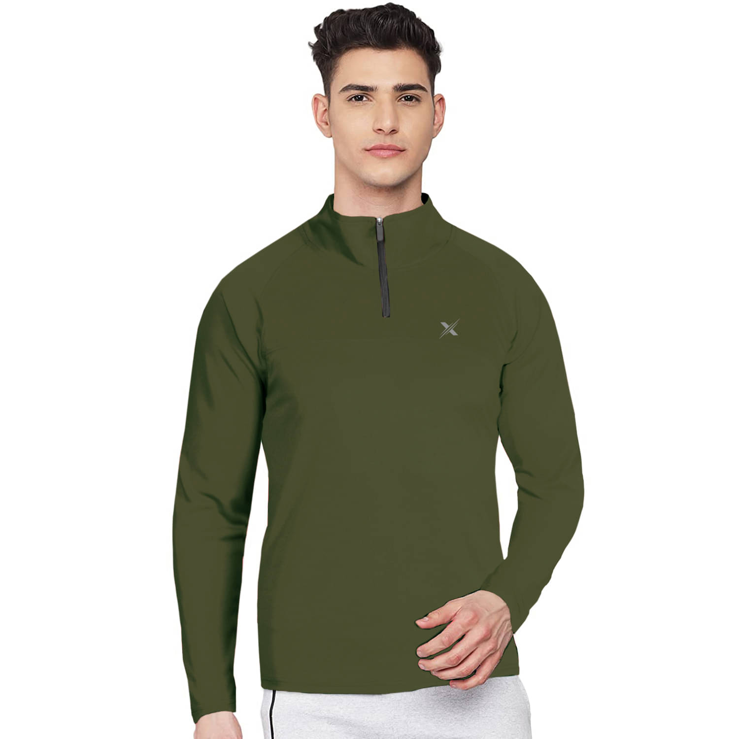     			FTX Pack of 1 Polyester Regular Fit Men's T-Shirt ( Olive )