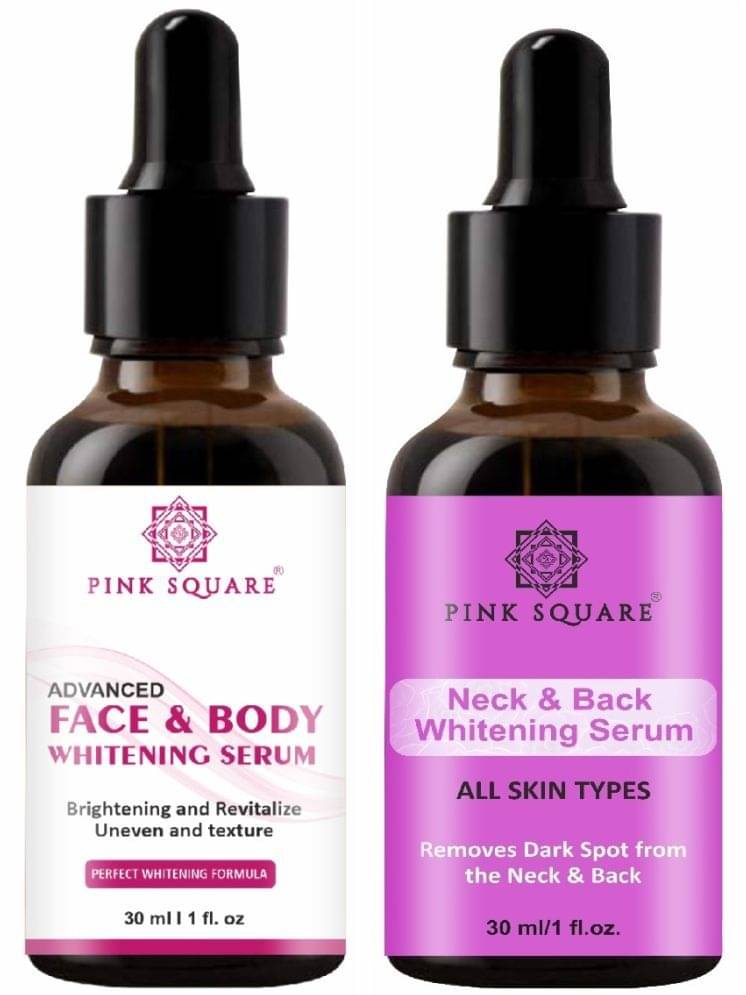     			Face and Body Whitening Serum & Neck and Back Serum for Men & Women (Each,30ml) Combo of 2