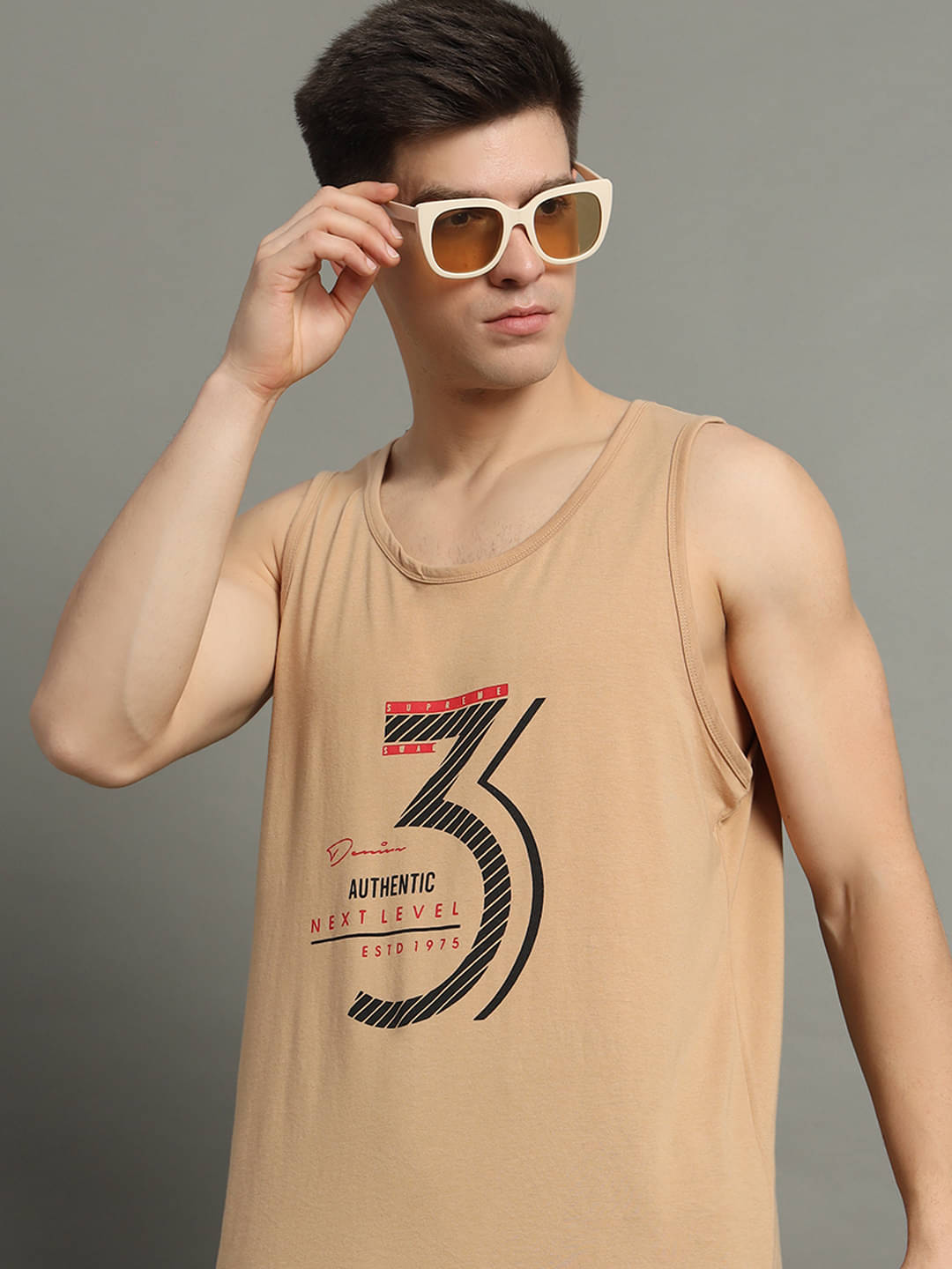 GET GOLF Pack of 1 Cotton Blend Regular Fit Men's T-Shirt ( Beige ) GET GOLF Pack of 1 Cotton Blend Regular Fit Men's T-Shirt ( Beige )