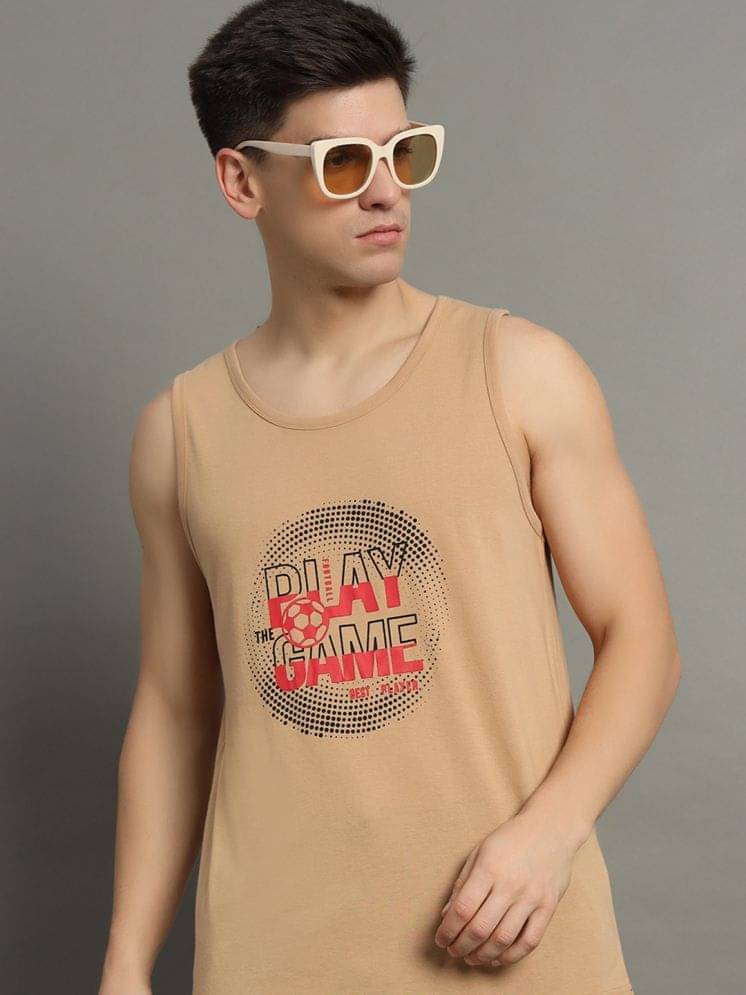 GET GOLF Pack of 1 Cotton Blend Regular Fit Men's T-Shirt ( Beige ) GET GOLF Pack of 1 Cotton Blend Regular Fit Men's T-Shirt ( Beige )