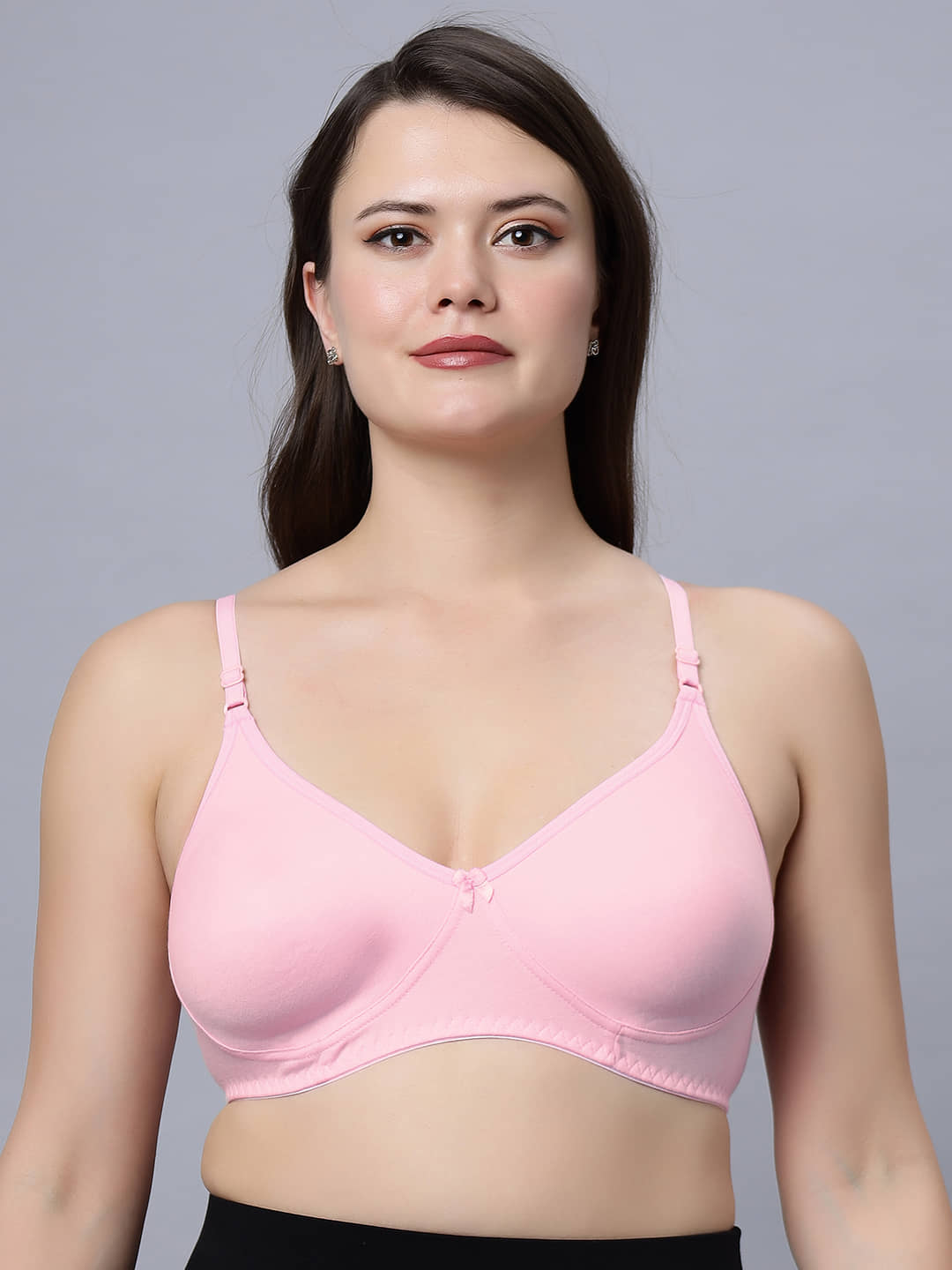 IN CARE LINGERIE Cotton Non Padded Women's Everyday Bra ( Pink ) SOHA_PINK_36B