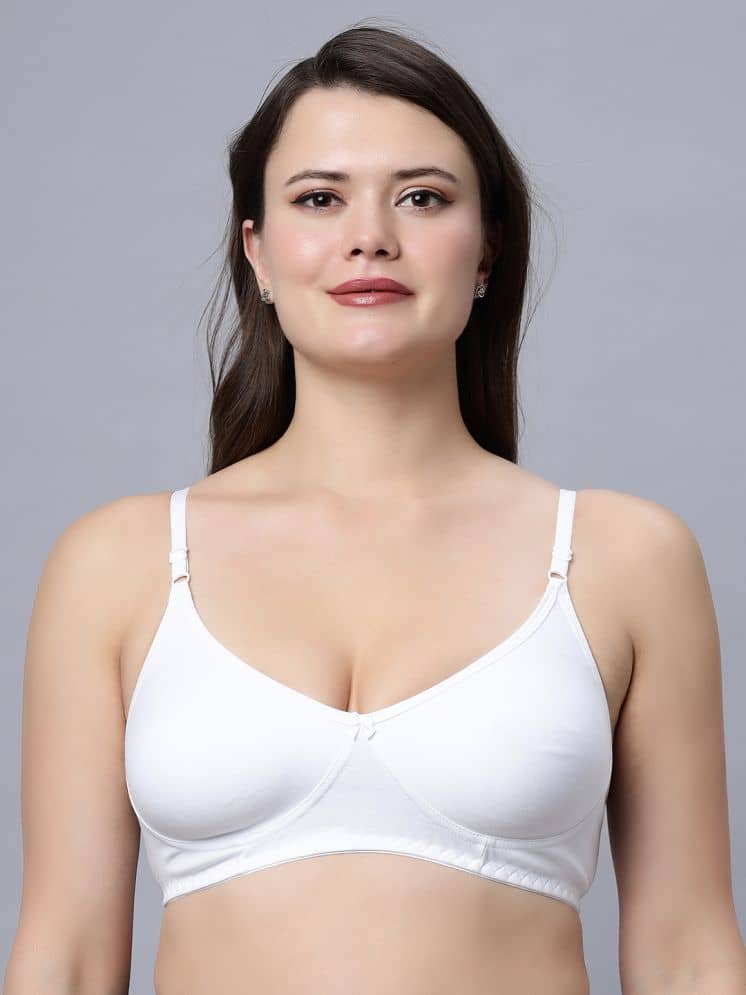 IN CARE LINGERIE Cotton Non Padded Women's Everyday Bra ( White ) SOHA_WHITE_30B
