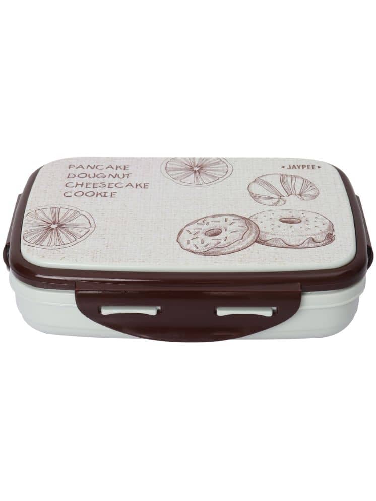 Jaypee - Brown Metal Lunch Box ( Pack of 1 )