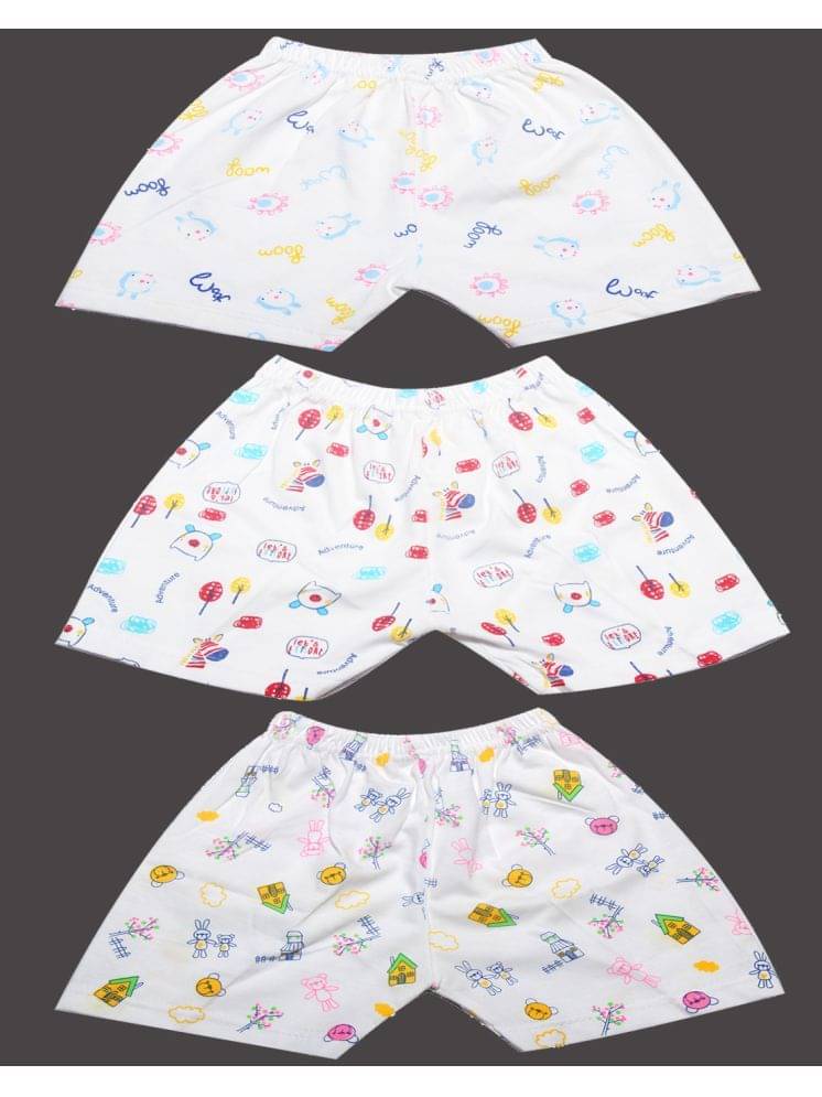 KidzzCart Baby Boys & Baby Girls Cotton Shorts Pack of 3 KidzzCart Baby Boys & Baby Girls Cotton Shorts Pack of 3