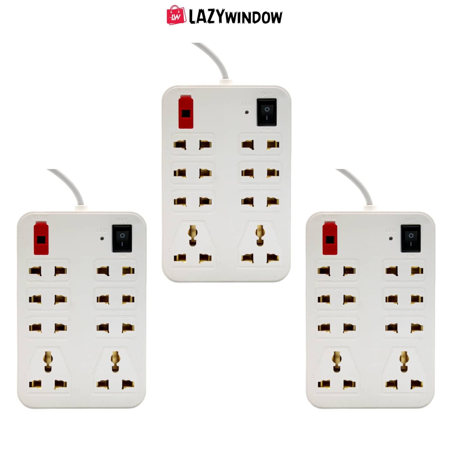     			LAZYWINDOW 8 Socket Extension Board