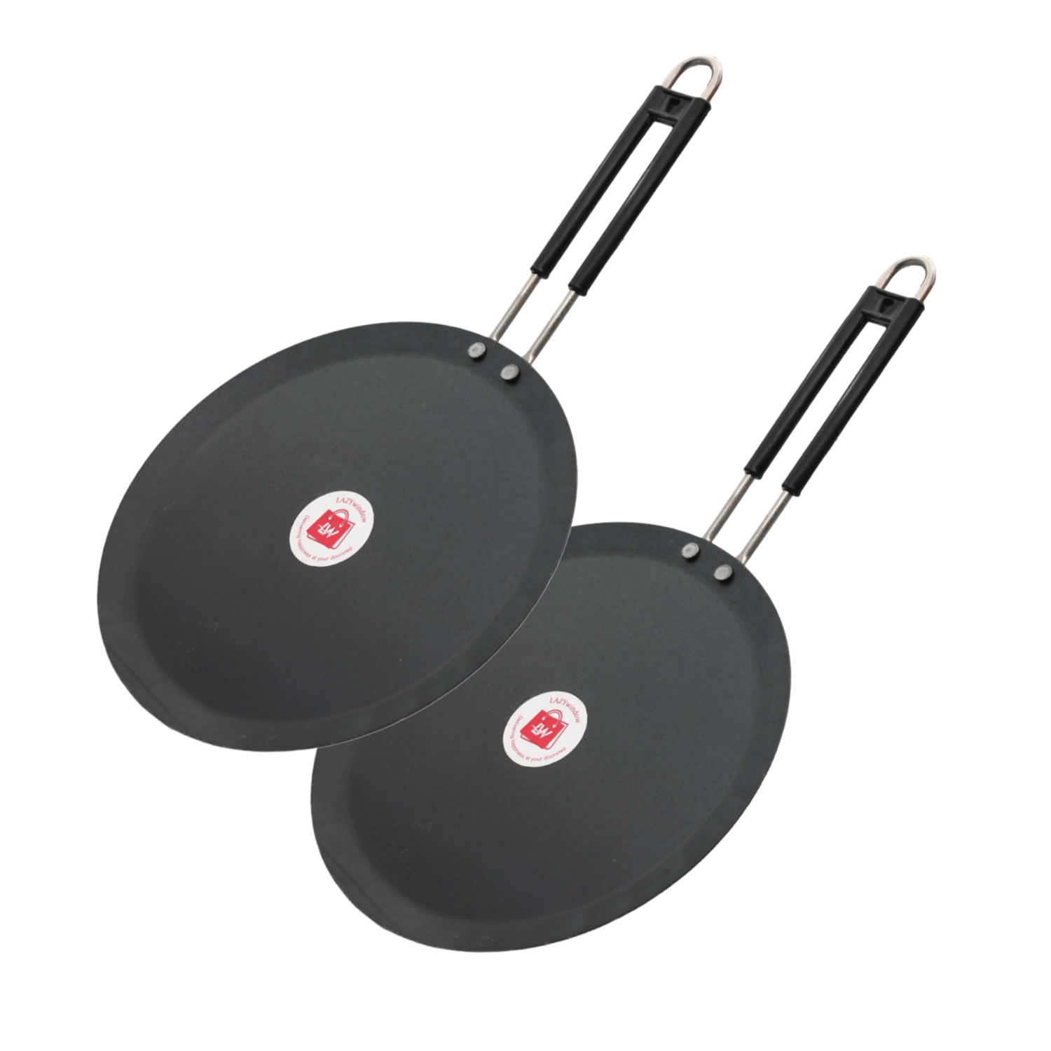     			LAZYWINDOW Iron Flat Tawa ( Pack of 2 )