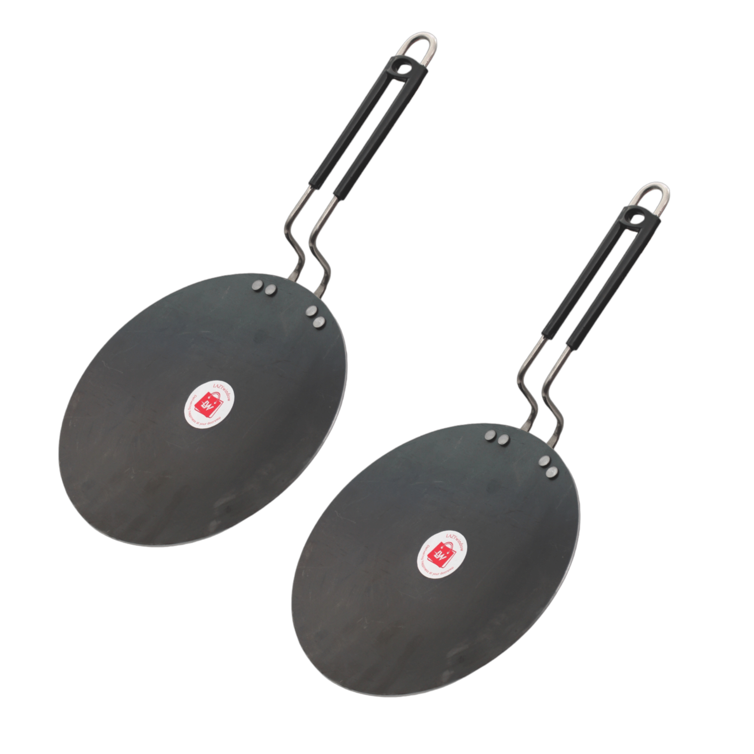     			LAZYWINDOW Iron Flat Tawa ( Pack of 2 )