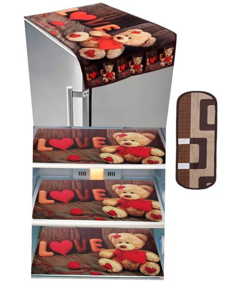 Laphino Polyester Humor & Comic Top Cover ( 97 55 ) Pack of 5 - Brown