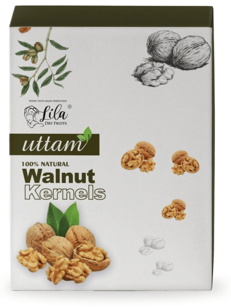 LILA DRY FRUITS UTTAM Walnuts 250 Grams Premium Natural Walnut for Snacking & Cooking LILA DRY FRUITS UTTAM Walnuts 250 Grams Premium Natural Walnut for Snacking & Cooking