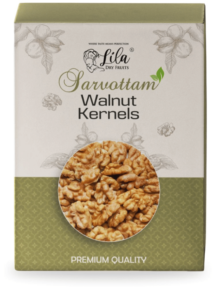 LILA DRY FRUITS SARVOTTAM Walnuts 250 Grams Premium Whole Walnut Rich in Iron & Protein LILA DRY FRUITS SARVOTTAM Walnuts 250 Grams Premium Whole Walnut Rich in Iron & Protein