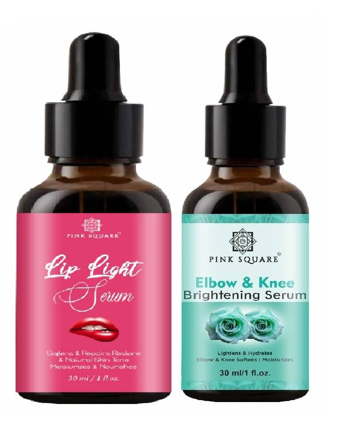 Lip Light Serum & Elbow and Knee Whitening Serum for Men & Women (Each,30ml) Combo of 2 Lip Light Serum & Elbow and Knee Whitening Serum for Men & Women (Each,30ml) Combo of 2
