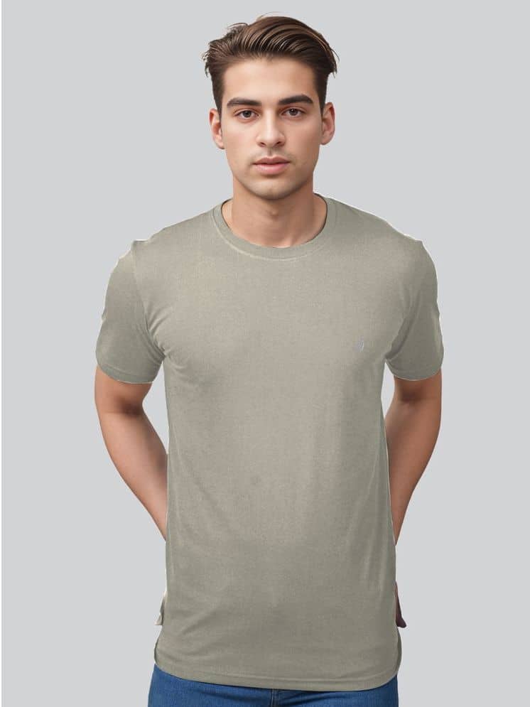 Lux Nitro Pack of 1 Cotton Blend Relaxed Fit Men's T-Shirt ( Grey )