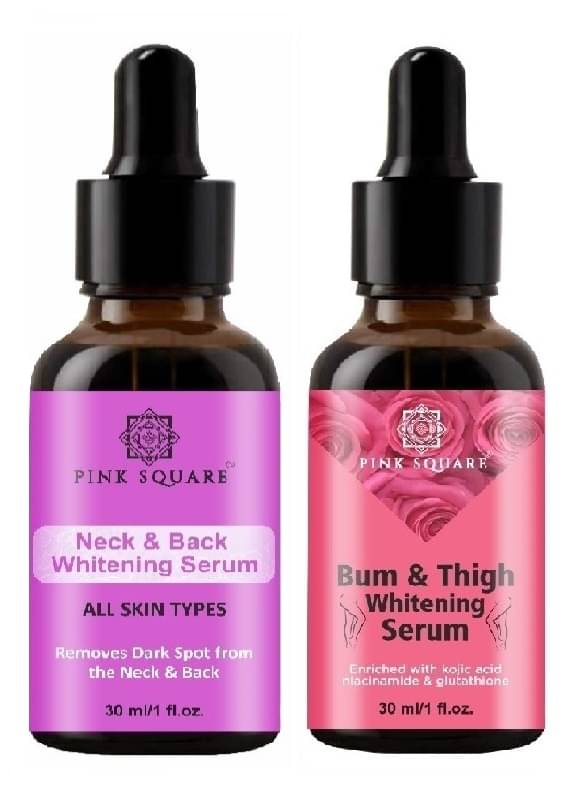     			Neck and Back Serum & Bum and Thigh Whitening Serum for Men/Women (Each,30ml) Combo of 2