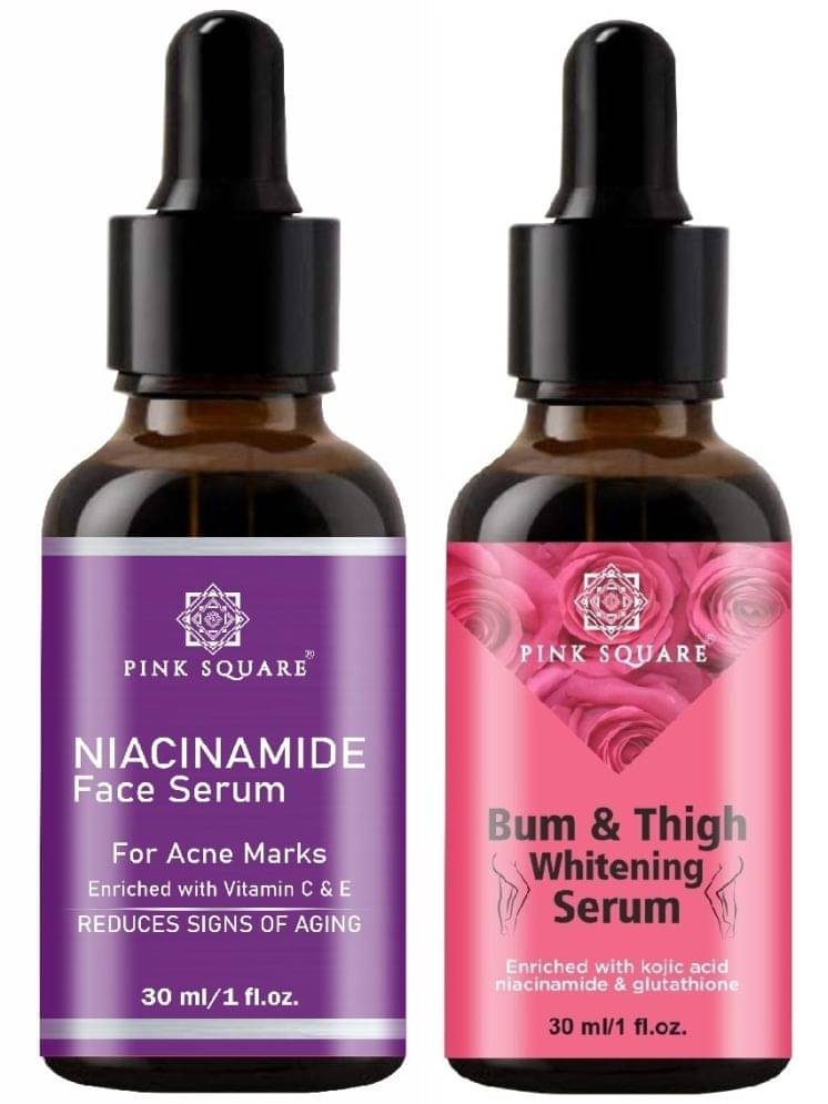     			Niacinamide Face Serum & Bum and Thigh Whitening Serum for Men & Women (Each,30ml) Combo of 2
