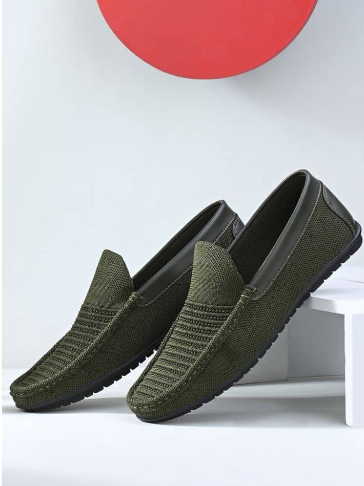 Prolific Green Men's Slip-on Shoes - Casual Shoes | Buy online on ZillyBuy